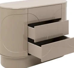 Komoda Glossy Taupe 100x75cm