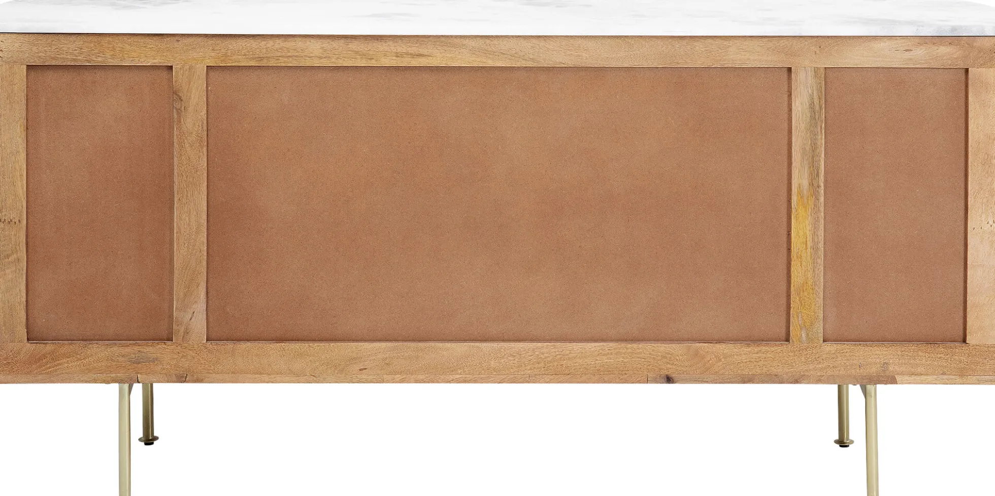 Komoda Grace 160x78 cm drewno mango - blat marmur