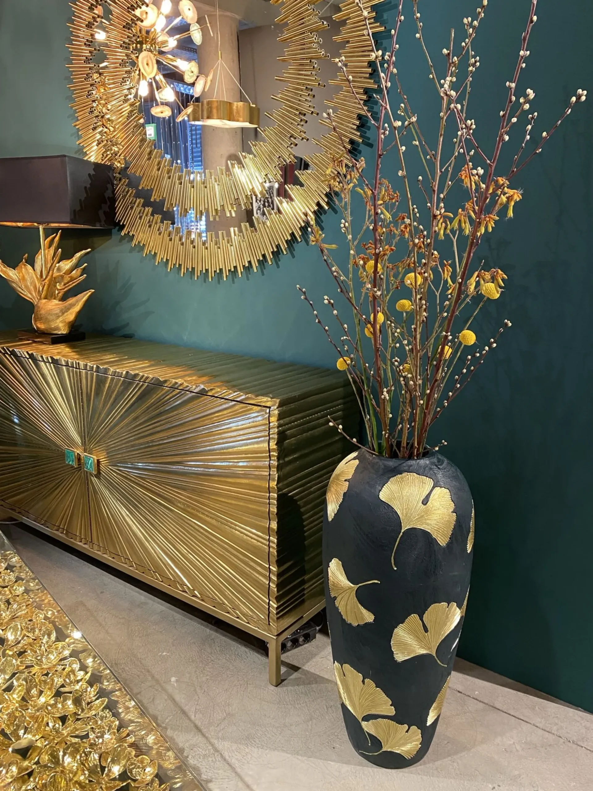 Komoda Illumino 160x80 cm złota