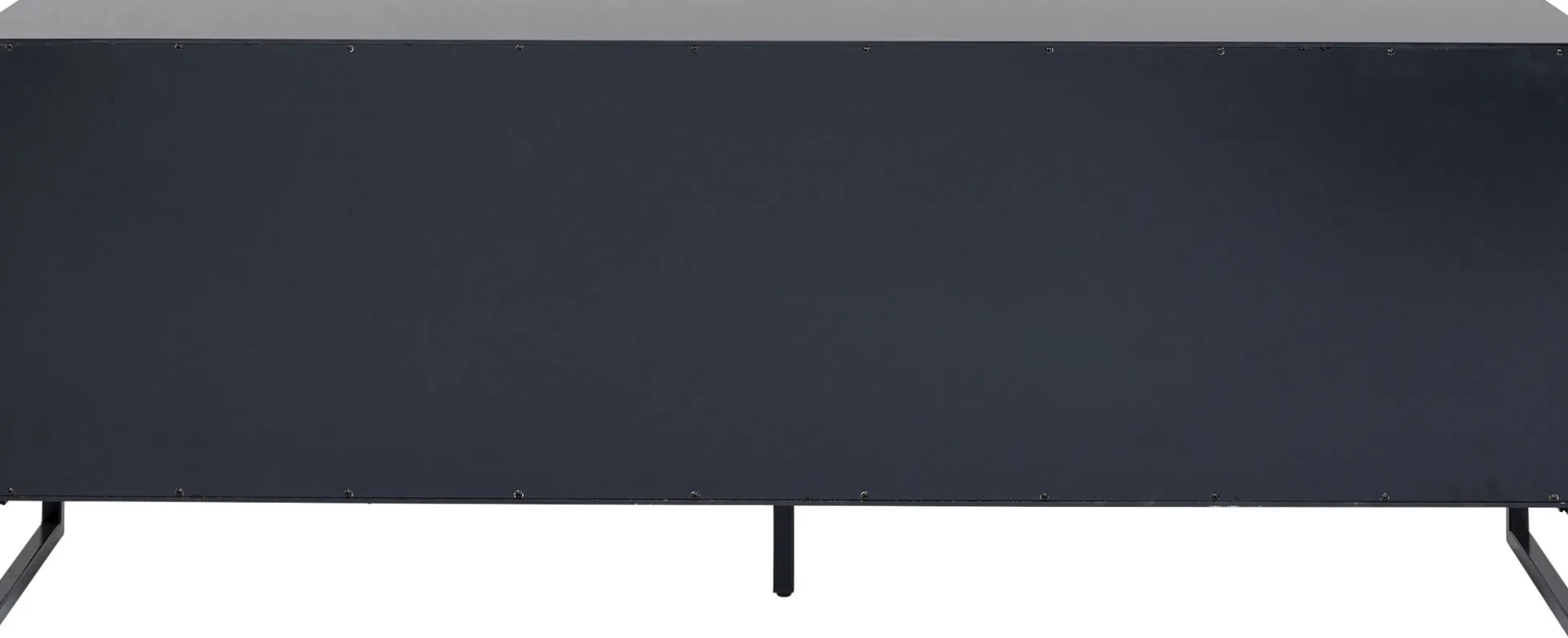 Komoda kolorowa z szufladami i drzwiami MDF 186 cm podstawa czarna stalowa