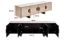 Komoda Lunar 180x55cm