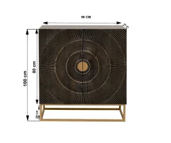 Komoda Madeira Ciemna 100x90cm
