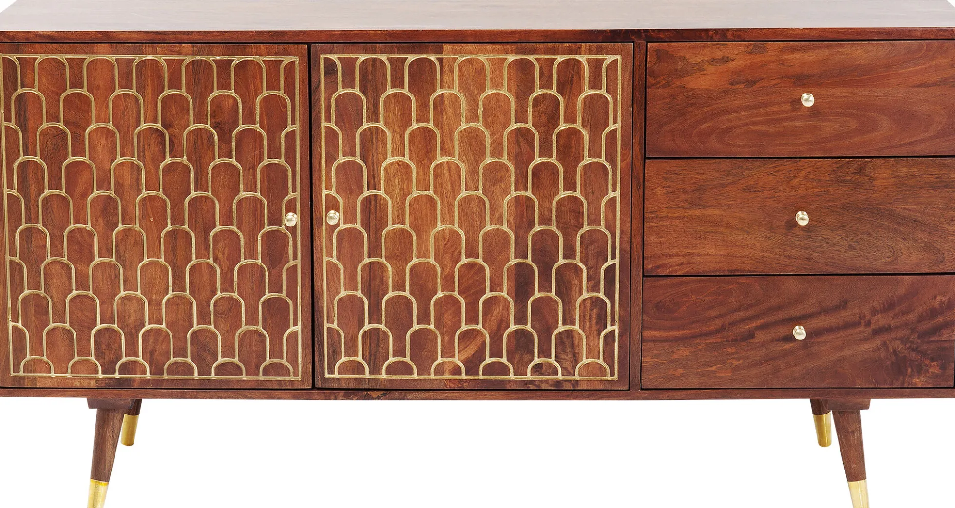 Komoda Muskat 145x75 cm brązowa