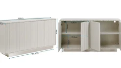 Komoda Stucco 152x80cm