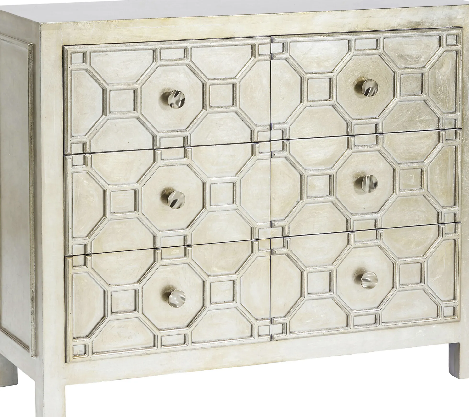 Komoda szampańska z 6 szufladami glamour 108 x 38 cm