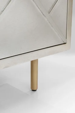 Komoda Venice Triangle 180x64 cm srebrno złota
