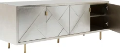 Komoda Venice Triangle 180x64 cm srebrno złota