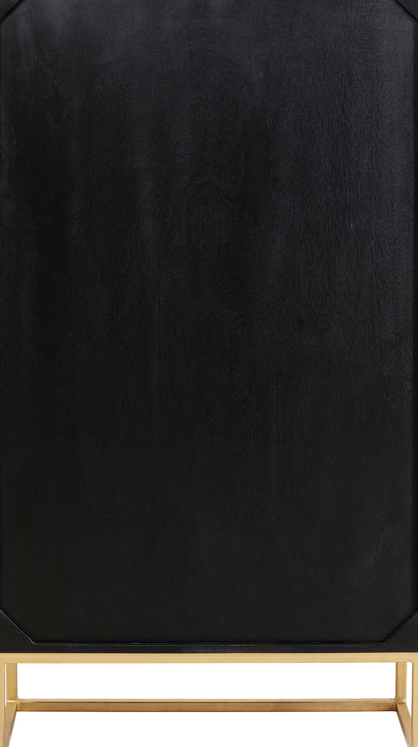 Komoda wysoka drewniana boho czarno-brązowa 76x140 cm