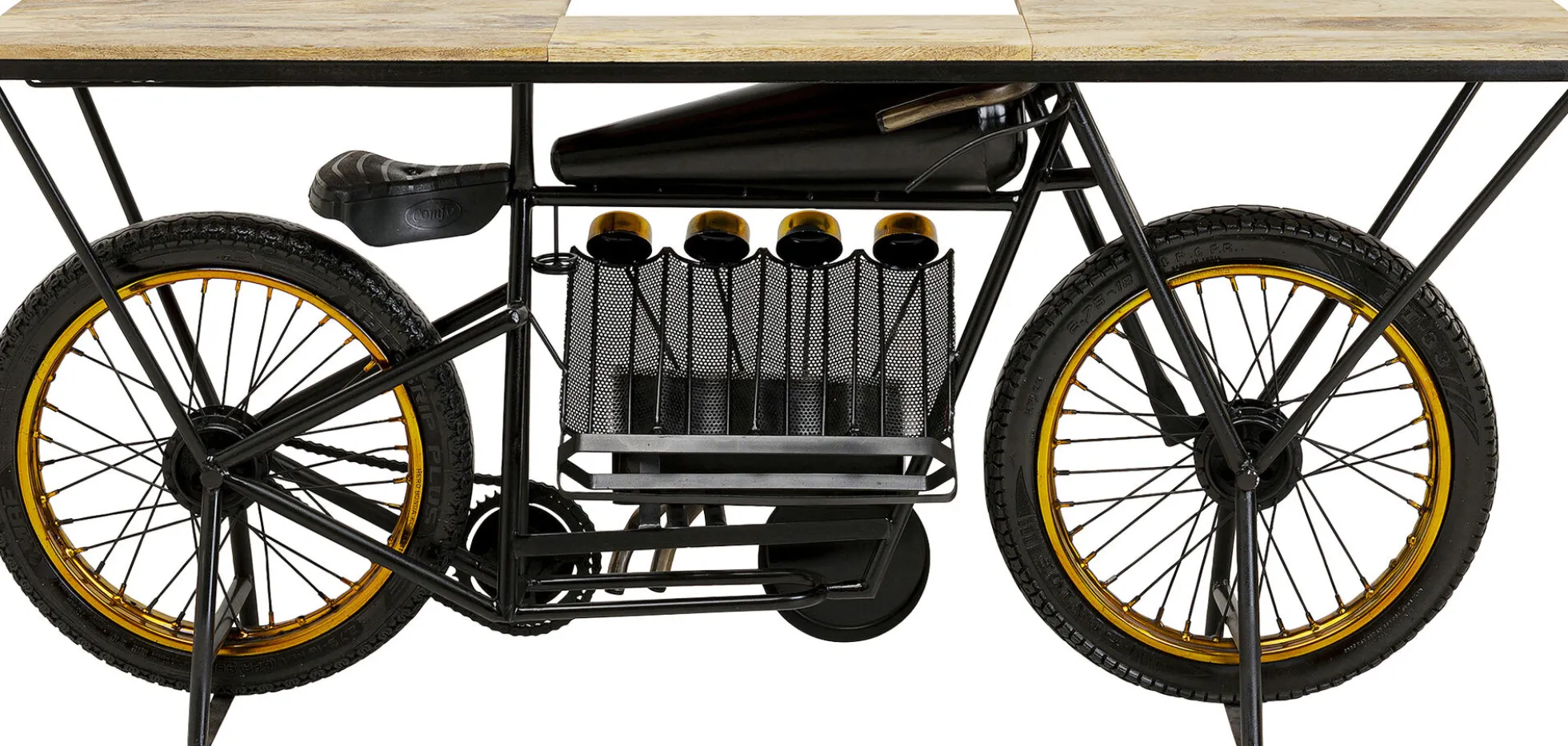 Konsola - barek Motorbike 180x43 cm czarna