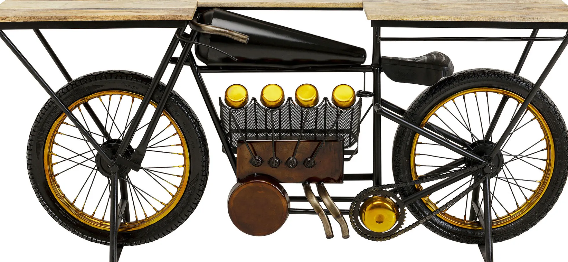 Konsola - barek Motorbike 180x43 cm czarna