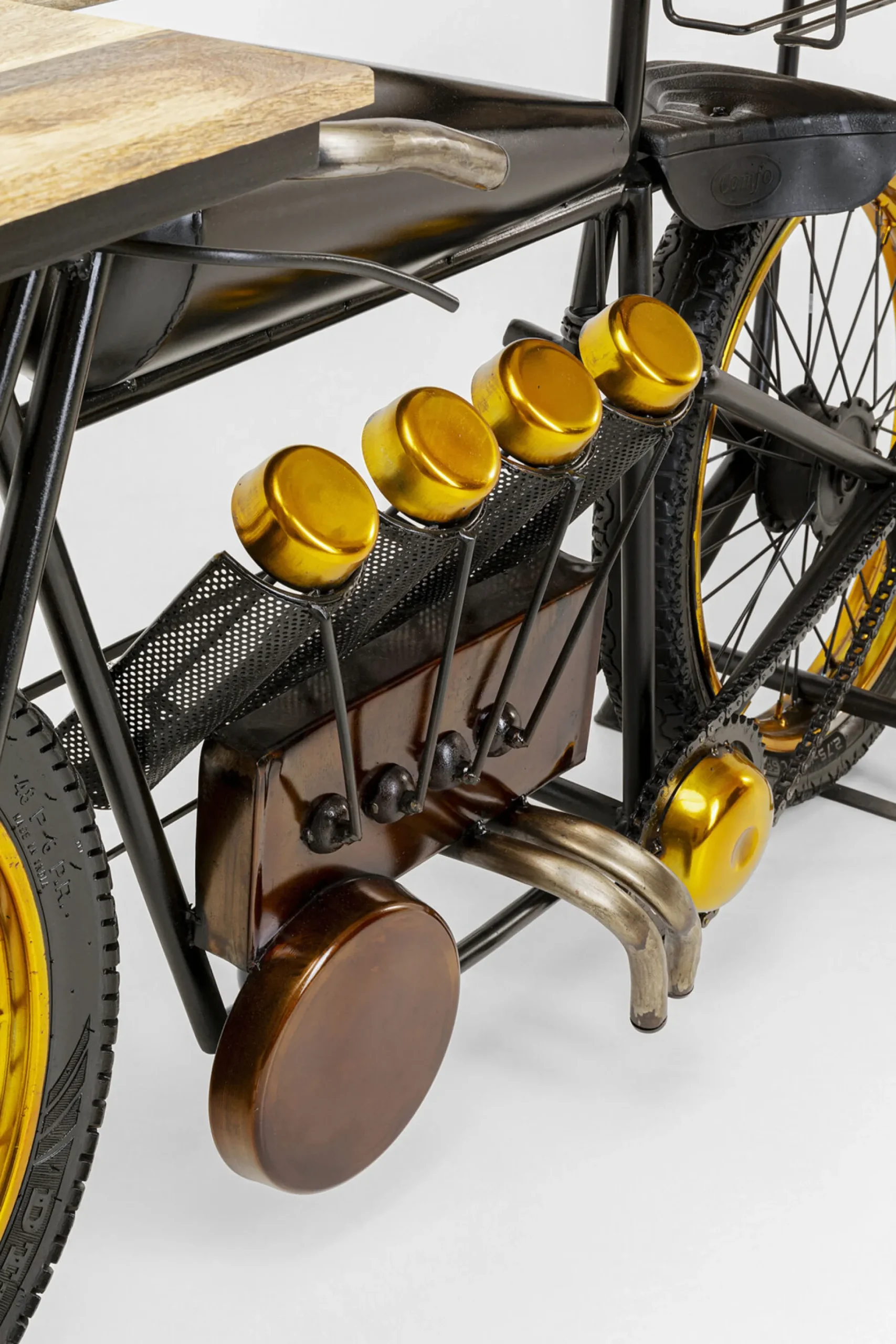 Konsola - barek Motorbike 180x43 cm czarna