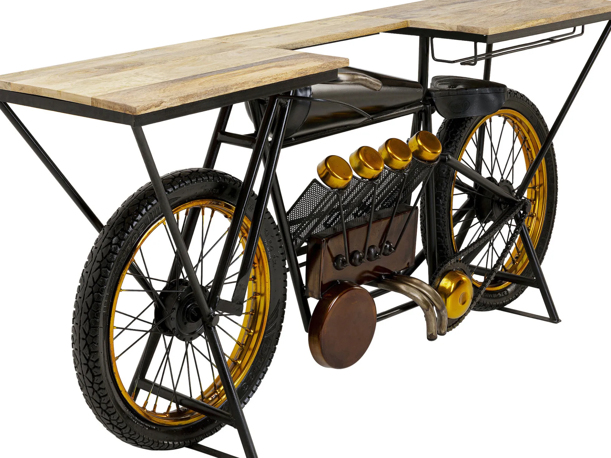 Konsola - barek Motorbike 180x43 cm czarna