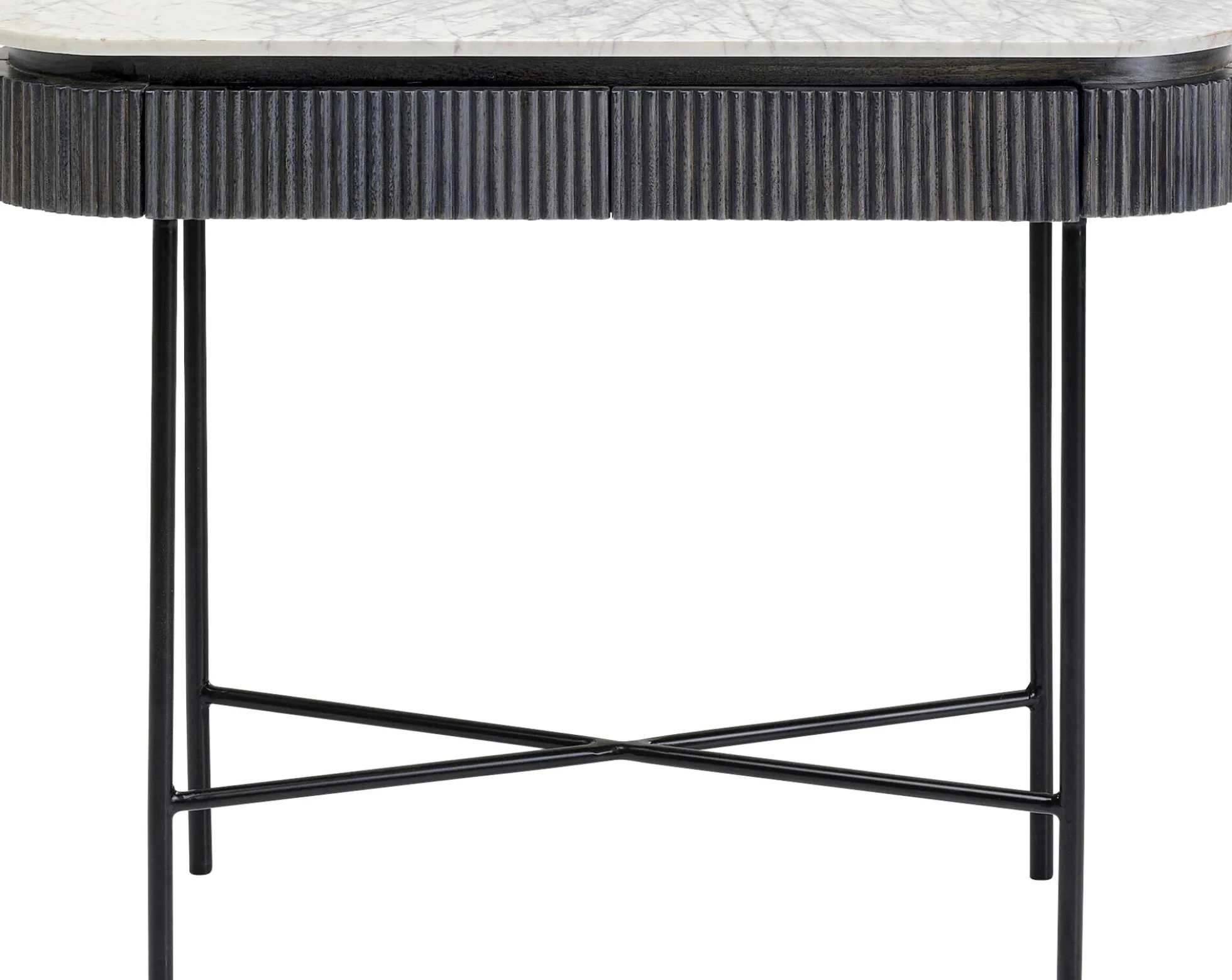 Konsola Glenn 100x32 cm blat marmur
