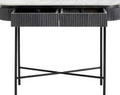 Konsola Glenn 100x32 cm blat marmur