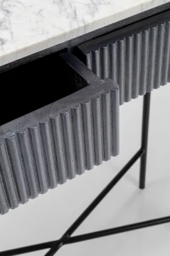 Konsola Glenn 100x32 cm blat marmur