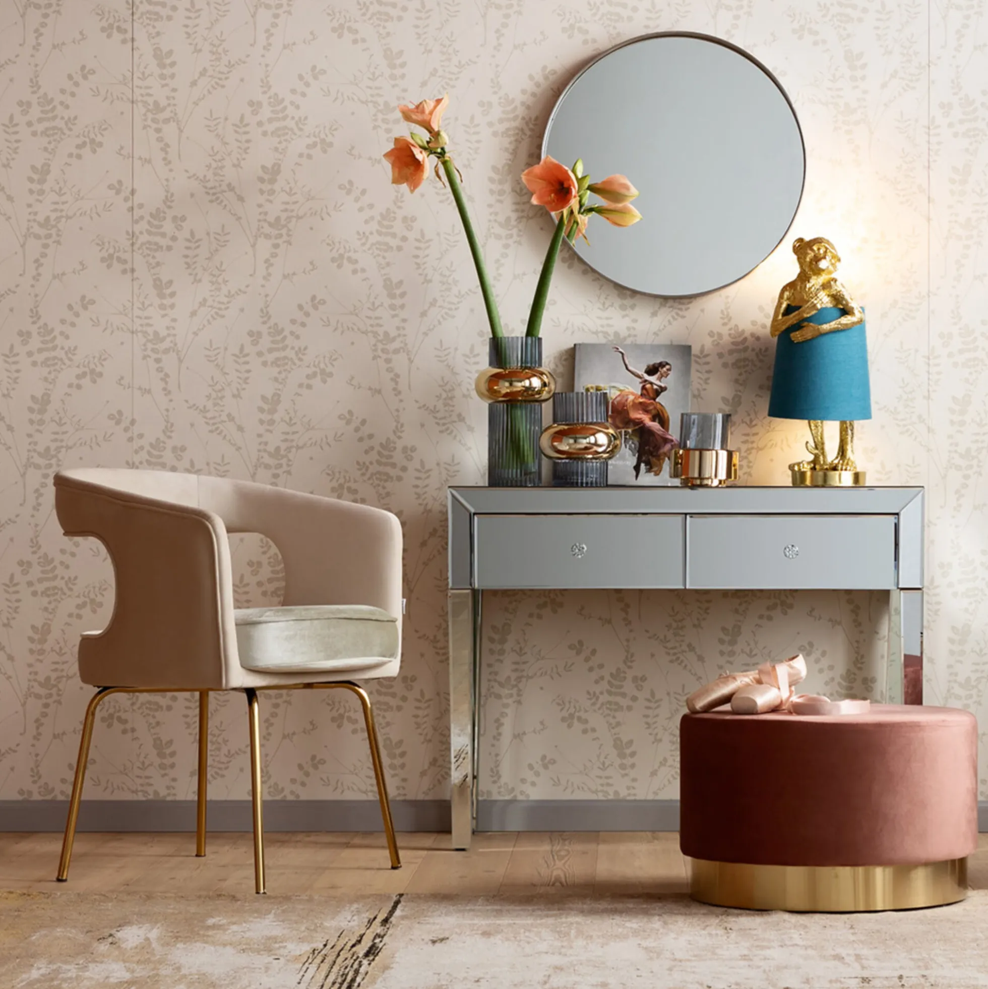 Konsola Luxury 100x40 cm lustrzana