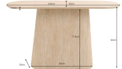 Konsola Table Alma 140x80cm