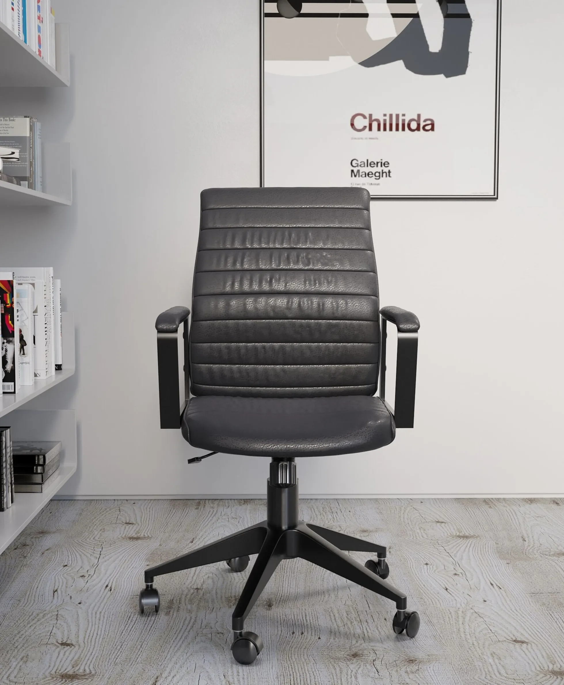 Krzesło biurowe Labora 57x105 cm czarne