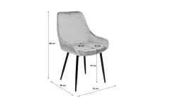 Krzesło East Side XL 52x88 cm szampańskie