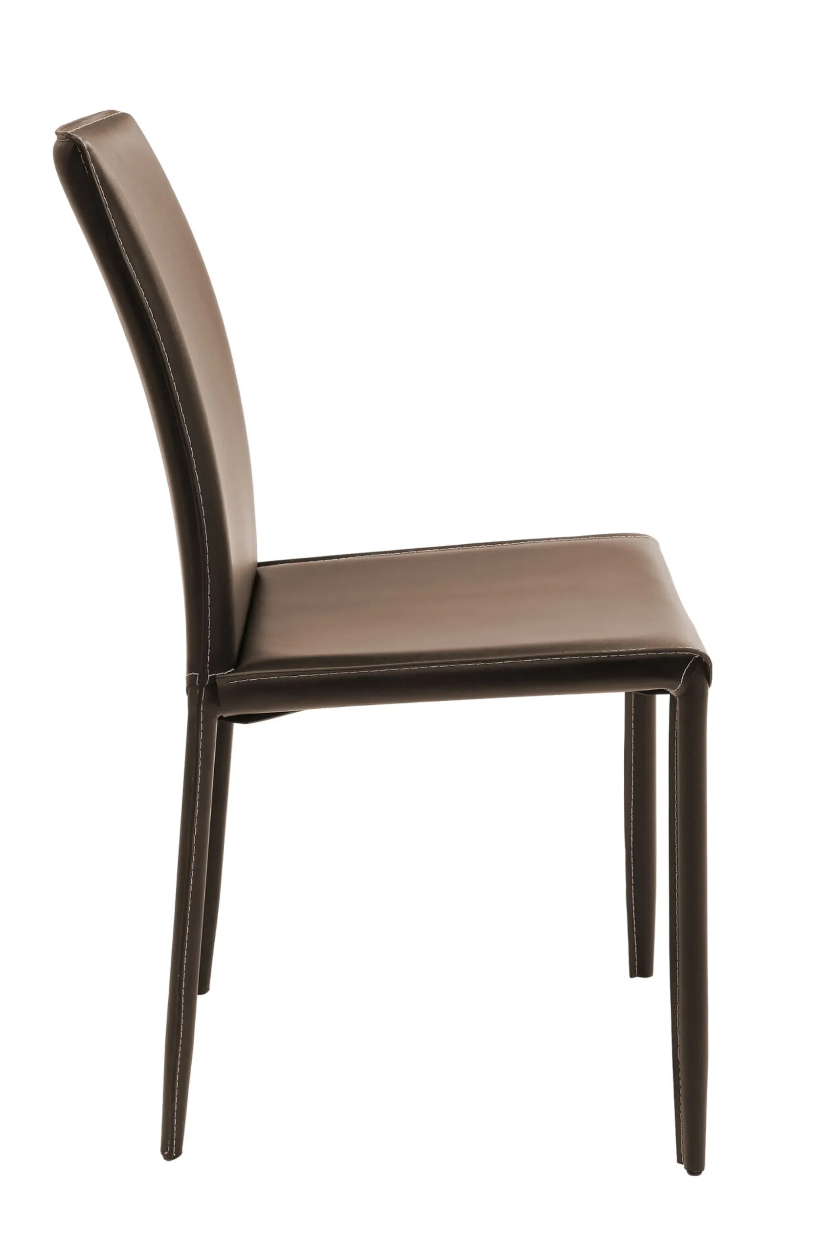 Krzesło Milano 47x91 cm brązowe skóra mielona