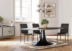 Krzesło Milano 47x91 cm czarne