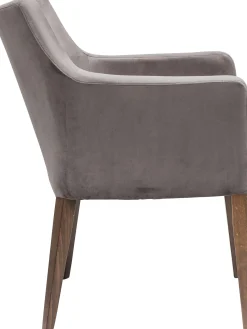 Krzesło Mode Velvet 58x87 cm szare