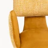 Krzesło obrotowe z podłokietnikami Helli Yellow