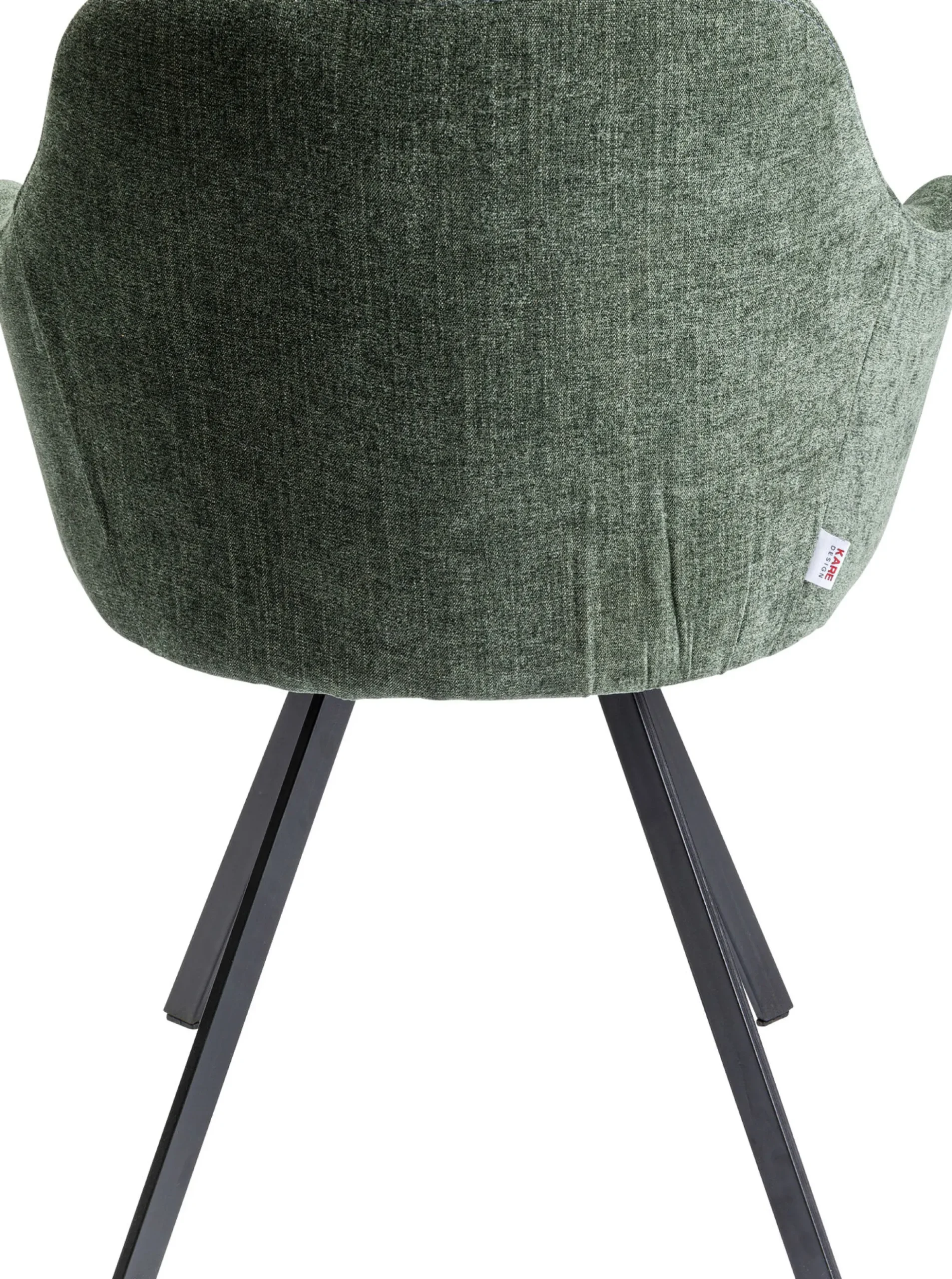 Krzesło obrotowe z podłokietnikami zielone nogi czarne 62x83 cm