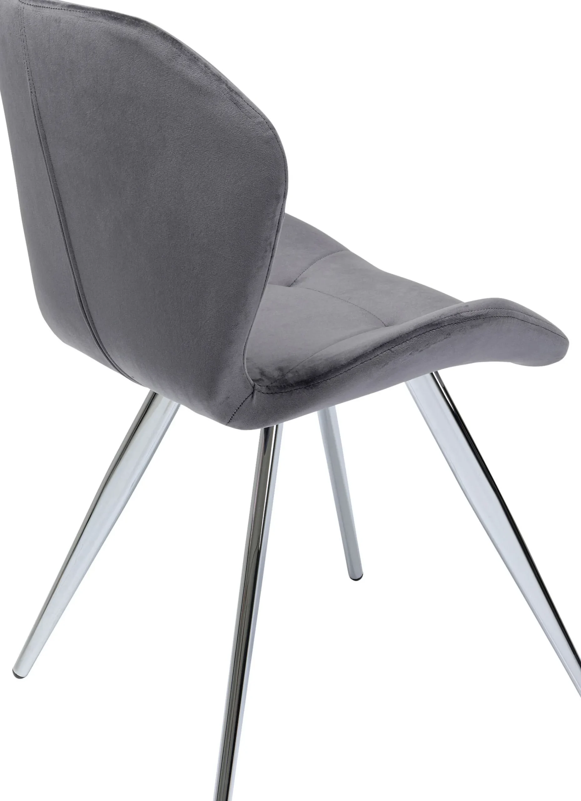 Krzesło Viva Chrome 52x82 cm szare
