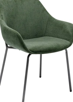 Krzesło z podłokietnikami Avignon 59x80 cm zielone