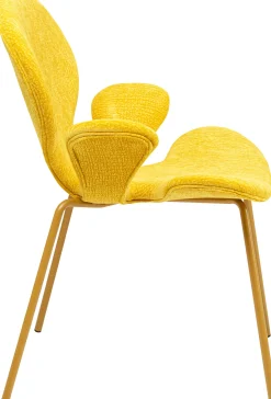 Krzesło z podłokietnikami Soft Blossom Yellow Mono