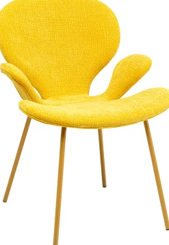 Krzesło z podłokietnikami Soft Blossom Yellow Mono