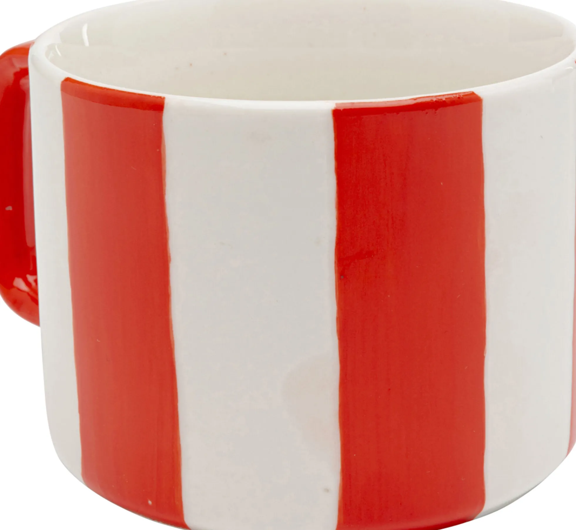 Kubek Cocina Stripes czerwony