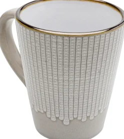 Kubek z uchem ceramiczny 420 ml szarobeżowy