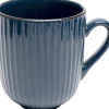 Kubek z uchem ceramiczny niebieski 360 ml