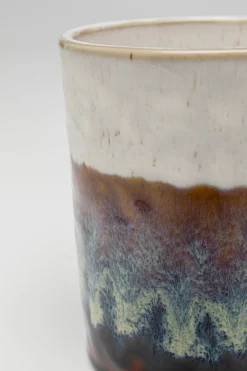 Kubek z uchem kamionka 350 ml dół brązowy