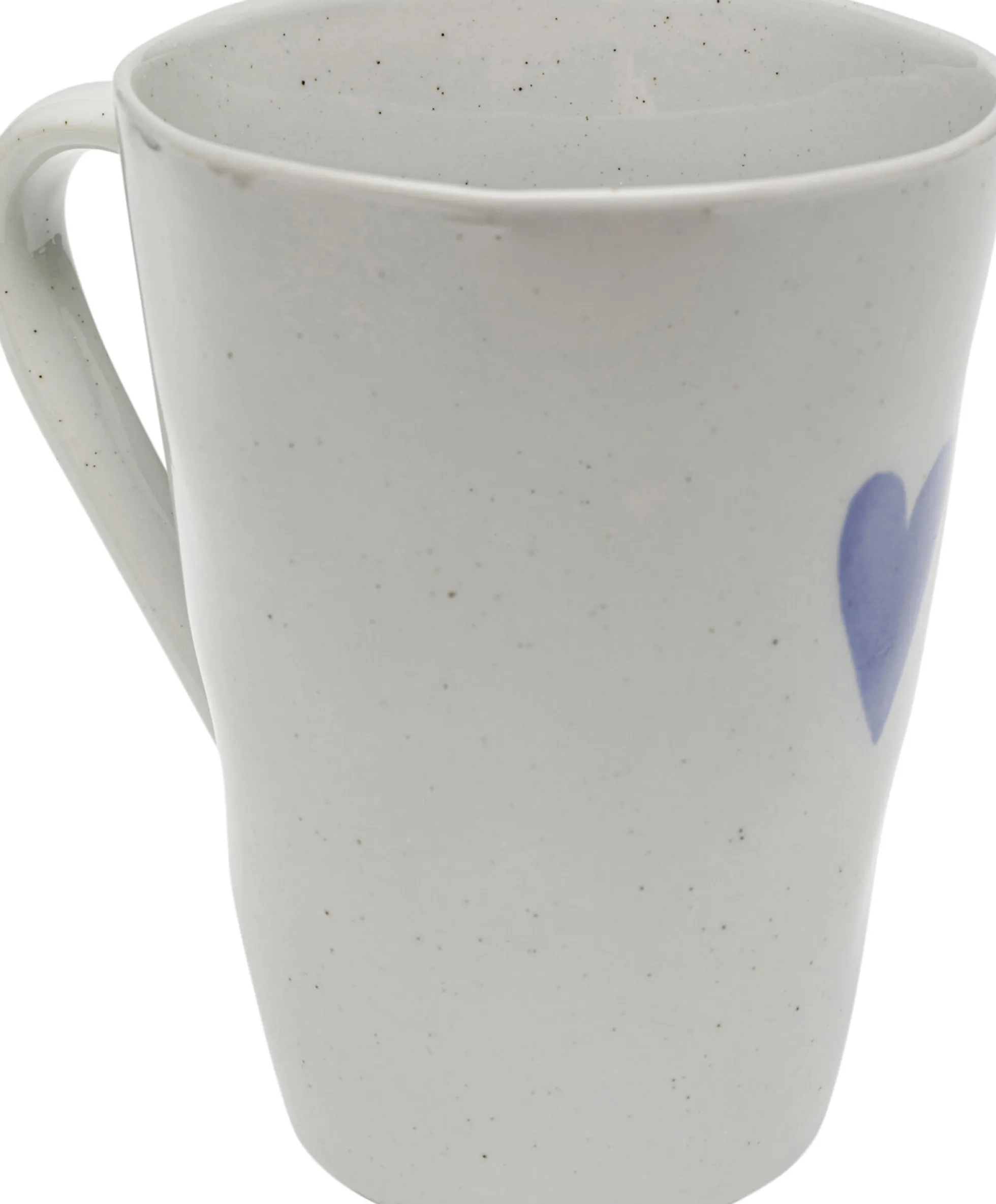 Kubek z uchem motyw niebieskiego serca 350 ml