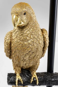 Lampa podłogowa Animal Parrot Ø40x176 cm czarno-złota