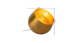 Lampa podłogowa Apollon Smooth Ø50 cm złota