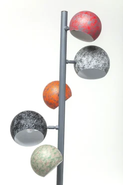 Lampa podłogowa Calotta Antico 5L 40x200 cm kolorowa