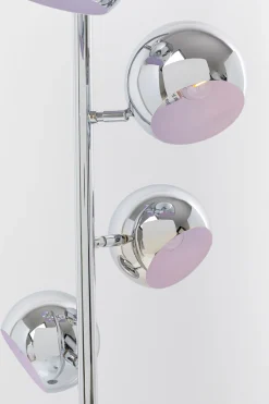 Lampa podłogowa Calotta Chrome 40x200 cm srebrna
