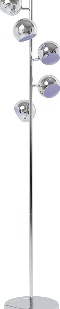 Lampa podłogowa Calotta Chrome 40x200 cm srebrna