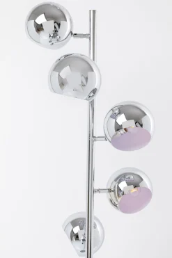Lampa podłogowa Calotta Chrome 40x200 cm srebrna