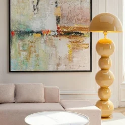 Lampa Podłogowa Candy Musztardowa 160cm