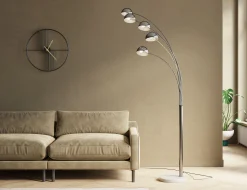 Lampa podłogowa Five Fingers 100x220 cm chromowa