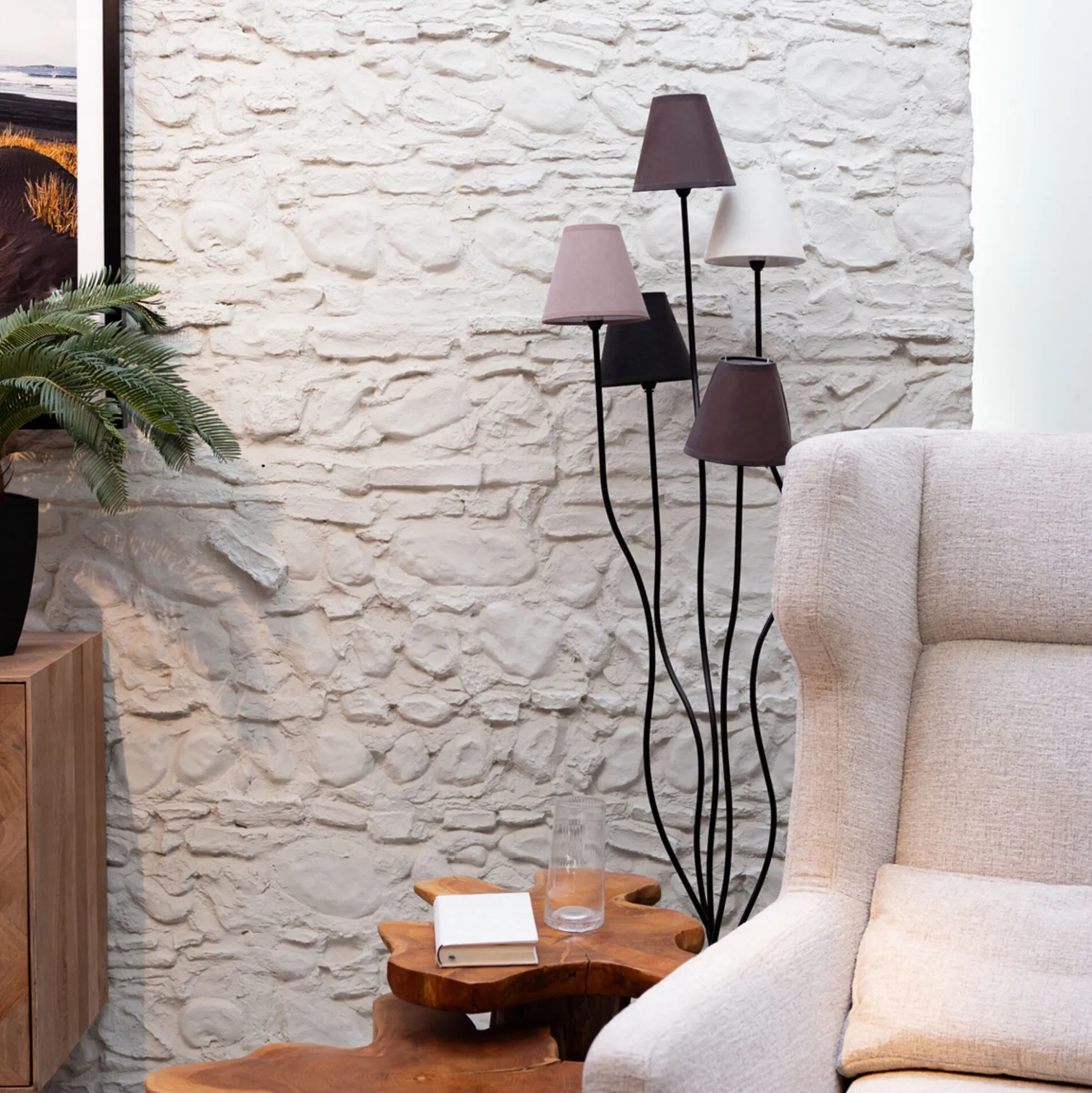 Lampa podłogowa Flexible Mocca 40x163 cm