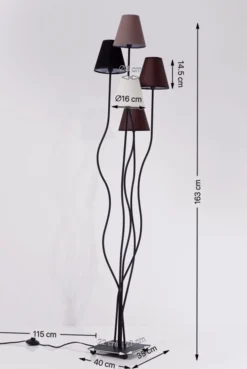 Lampa podłogowa Flexible Mocca 40x163 cm