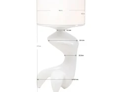 Lampa podłogowa Flow Figure biała 157cm