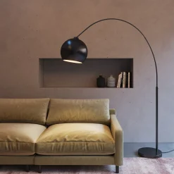 Lampa podłogowa Lounge Small Deal Eco 163x175 cm czarna matowa