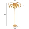Lampa podłogowa Palmera 90x170 cm złota